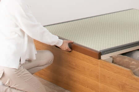 くぼみがあるため手を挟まず安心